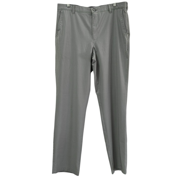 Izod Men's Gray Flat Front Chino Golf Pants Sz‎ 36 - Picture 1 of 6